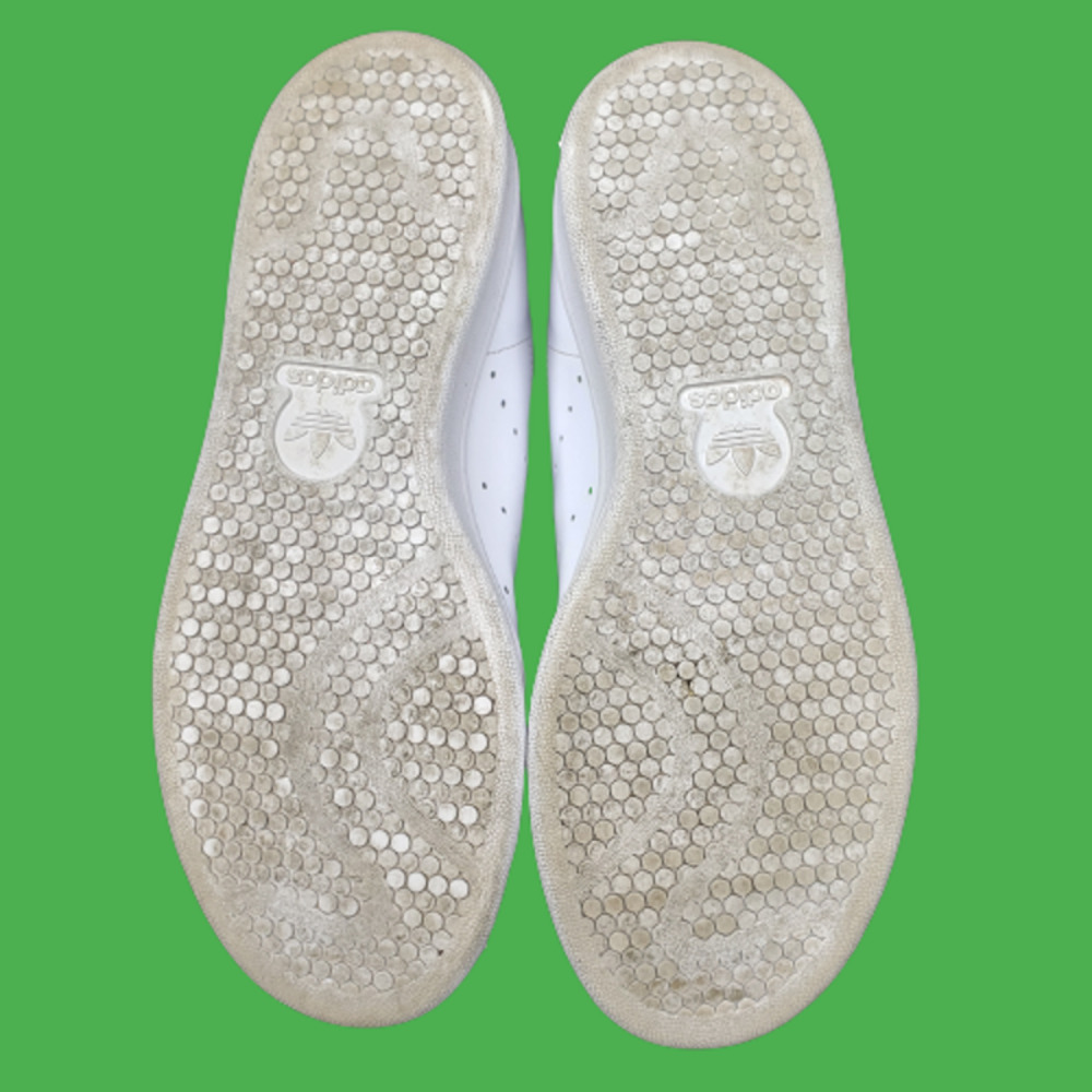 SOLD Woman's Adidas Endorsed by Stan Smith Cloud White & Green Shoes Sz 9 - Picture 8 of 12